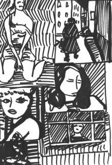 Croquis au crayon feutre